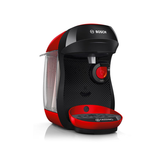 Bosch Tassimo Happy Friendly TAS103E Kapselmaschine rot/schwarz, kompakte Bauform