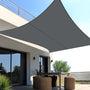 SUNNY GUARD Sonnensegel wasserdicht 4x5 m rechteckig, anthrazit – Segeltuch mit Edelstahl-D-Ringen