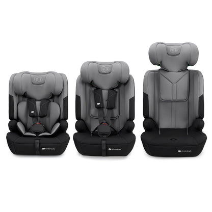 Kinderkraft Safety Fix 3 Pro Kindersitz 9-36 kg mit ISOFIX, Grau