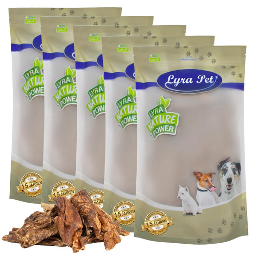 Lyra Pet Rinderlunge getrocknet 5 kg – fettarmer Kausnack für Hunde