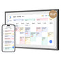Dragon Touch 15.6 Zoll Elektronischer Wandkalender – Schwarz. Schwarzer 15.6-Zoll-Bildschirm für digitale Kalenderanzeige.