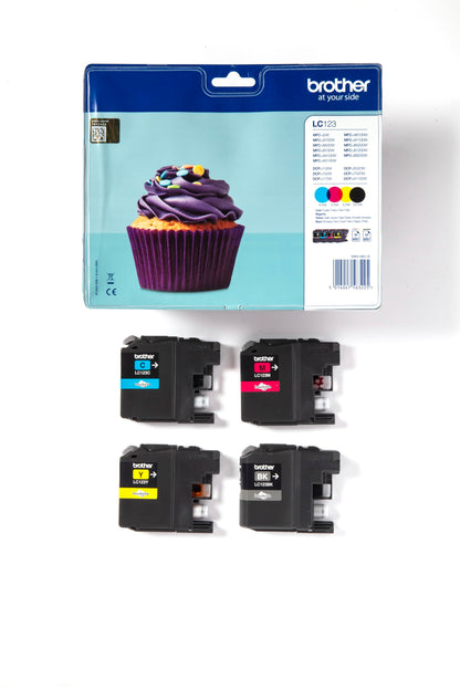 Brother LC123 Original Tintenpatronen Multipack für Drucker