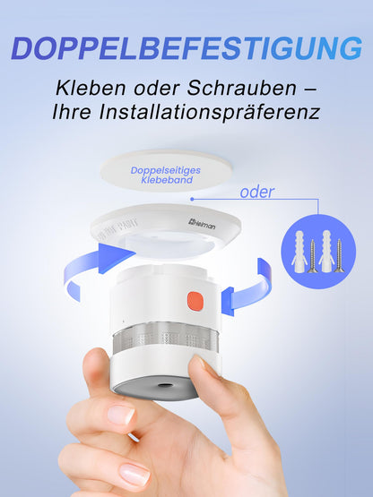 Heiman Mini Rauchmelder HS1SA 5er Set, 10 Jahre Batterielaufzeit