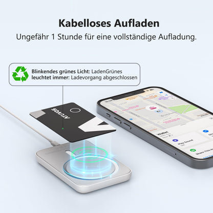 ATUVOS Air Tag Card, ultradünner Bluetooth Tracker, 2er Pack