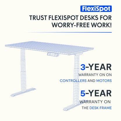 FlexiSpot Basic Höhenverstellbarer Schreibtisch – 120x60cm Ahorn