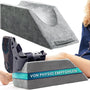 DYNMC you Beinkissen – Keilkissen Memory-Schaum 68x25x22 cm mit Tragegriff und Antirutsch-Noppen