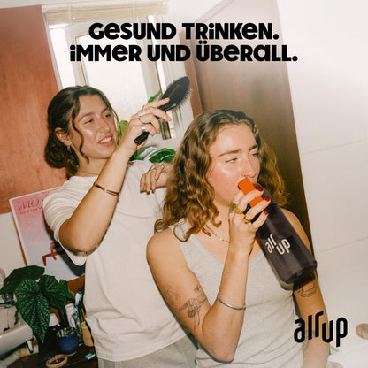 air up Trinkflasche Twist Pro 600 ml, Grau, inkl. 5 Duft-Pods