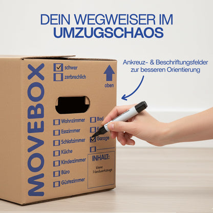 KK Verpackungen Movebox Umzugskartons zweiwellig, 30 Stück