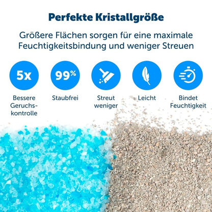 PetSafe ScoopFree Premium Kristall-Katzenstreu, blau, 2er-Pack