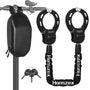 Honszex Scooter Lock Handschellenschloss für E-Scooter und E-Bike mit Stahlkette und Gummihülse