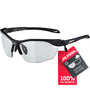 ALPINA Twist Five HR V selbsttönende Sportbrille - black matt. Schwarze, matte Sportbrille. Die selbsttönenden Scheiben adaptieren an wechselnde Lichtverhältnisse.