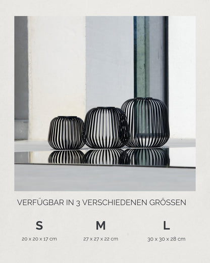 LUUK Studio SOLIS Solarlaterne, dimmbar, IP65, schwarz