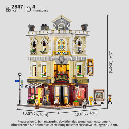 Funwhole Antiquitätengeschäft LED Bausteinset – 2847 Teile F9033