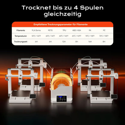 Chitu Systems FilaPartner E1 Filamenttrockner für 4 Rollen, 2 Kammern