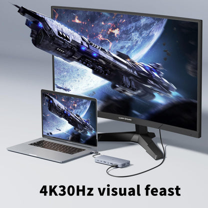 JESWO 14-in-1 USB-C Dockingstation mit 2x HDMI 4K, VGA und 100W PD