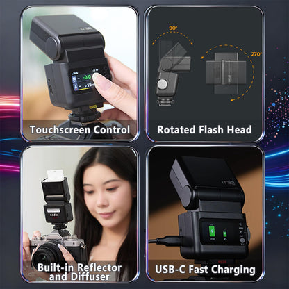 Godox iT32 TTL Mini-Blitzgerät mit X5-S Auslöser für Sony