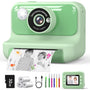 Hangrui H3 Sofortbildkamera für Kinder, 1080P, 32 GB, Grün