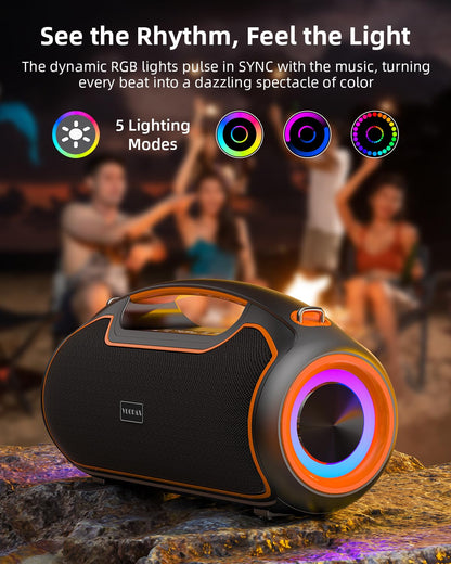 VUOPAX B48A Bluetooth Lautsprecher, 200 W, IP65, 24 h Akku