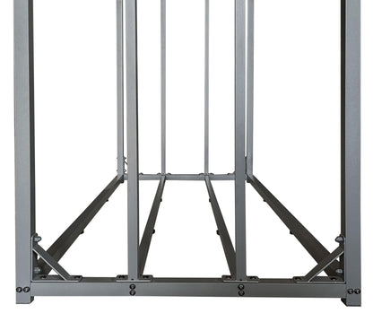 QUICK STAR Metall Kaminholzregal Aussen - Anthrazit XXL