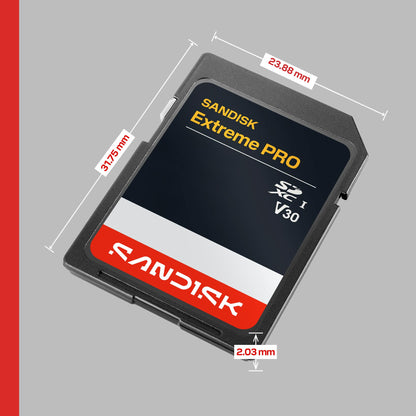 SanDisk Extreme PRO SD UHS-I Speicherkarte 256 GB, 250 MB/s, V30