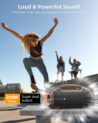 VUOPAX B48A Bluetooth Lautsprecher, 200 W, IP65, 24 h Akku