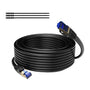 Mygatti CAT 7 SFTP Outdoor Netzwerkkabel – 100m Schwarz. Schwarzes, rundes SFTP-Kabel für hochperformante Datenübertragung im Außenbereich. Auf Rolle.