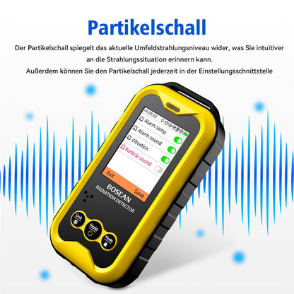 GLXY FS5000 Geigerzähler Strahlungsdetektor für Beta, Gamma, Röntgen