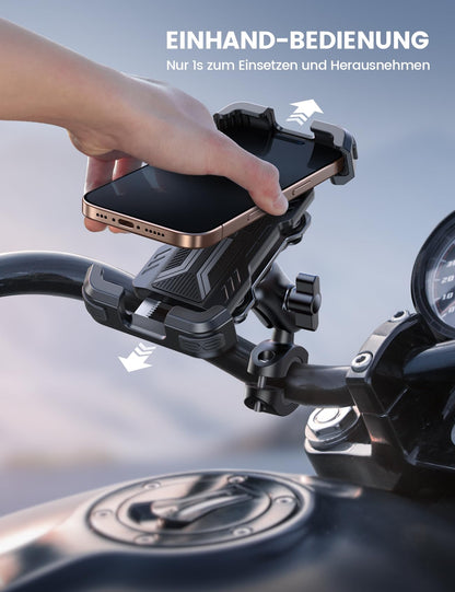 Lamicall Handyhalterung für Motorrad & Fahrrad, vibrationsgedämpft