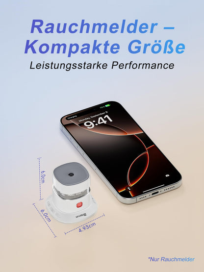 Heiman Mini Rauchmelder HS1SA 5er Set, 10 Jahre Batterielaufzeit
