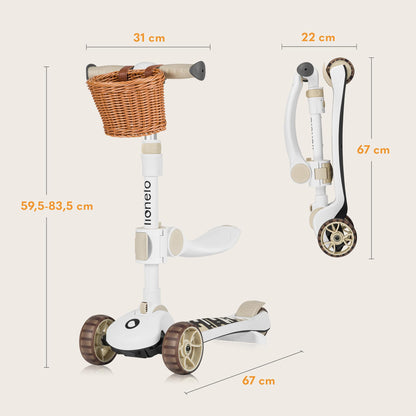 LIONELO Franky 2-in-1 Kinder Balance-Roller & Laufrad