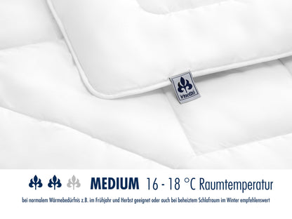 Irisette Merino Ganzjahresdecke Bettdecke - 135x200 weiss
