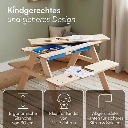Bellabino Inny Kindersitzgruppe Outdoor aus Kiefer mit Wannen