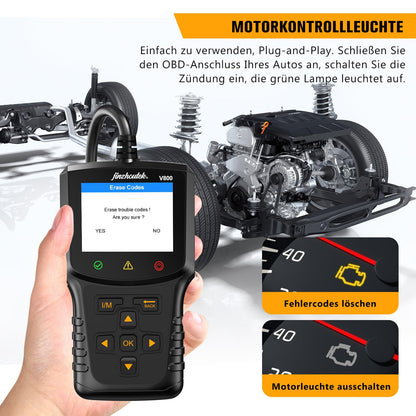jinzhoutek OBD2 Diagnosegerät KFZ Auslesegerät für OBDII Fahrzeuge