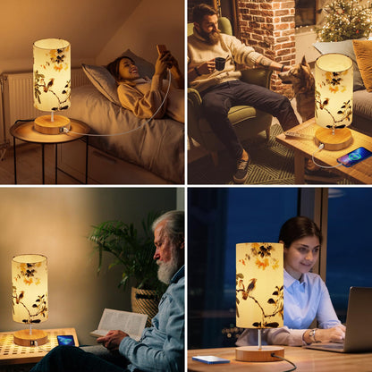 GPATIO Moderne LED Nachttischlampe Touch Dimmbar – 2er Set USB
