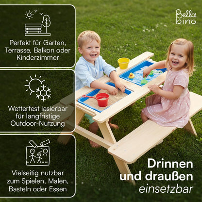 Bellabino Inny Kindersitzgruppe Outdoor aus Kiefer mit Wannen