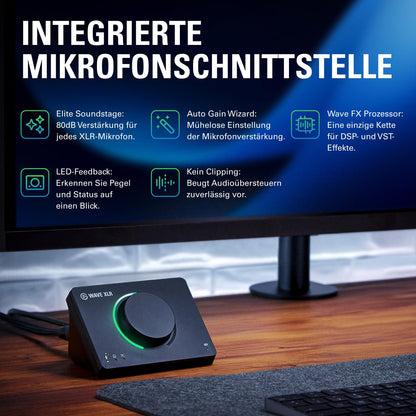 Elgato Wave XLR MK.2 USB-Audio-Interface mit DSP und 80 dB Gain