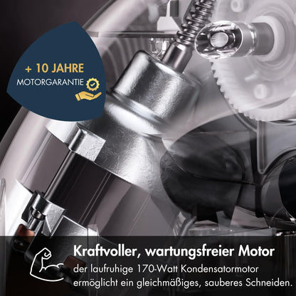 GRAEF Master M20 Elektrischer Allesschneider Vollmetall - Silber
