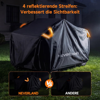 NEVERLAND Abdeckplane für Quad ATV XXXL, 210D Oxford, orange
