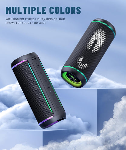 Ortizan X30 Bluetooth Lautsprecher mit LED-Licht, 40 W, IPX7