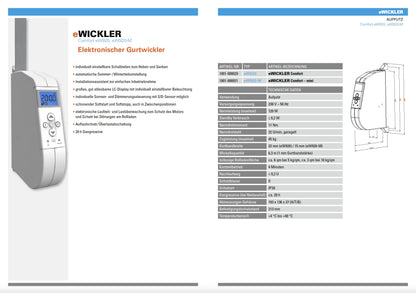 eWickler Comfort eW920 elektrischer Gurtwickler Schwenkwickler