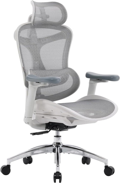 SIHOO Doro C300 Ergonomischer Bürostuhl mit 3D-Armlehnen. Schwarzer Drehstuhl für langes, rückenfreundliches Arbeiten.
