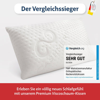 Orthopädisches viscoelastisches Nackenstützkissen - 7 cm hoch
