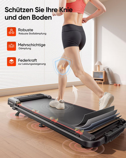 FitFlow 4in1 Walking Pad – klappbar, Steigung, Under Desk 12km/h
