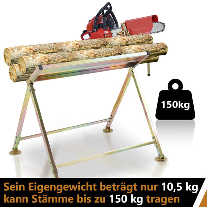 Herrselsam Sägebock klappbar mit Kettensägenhalterung bis 150 kg