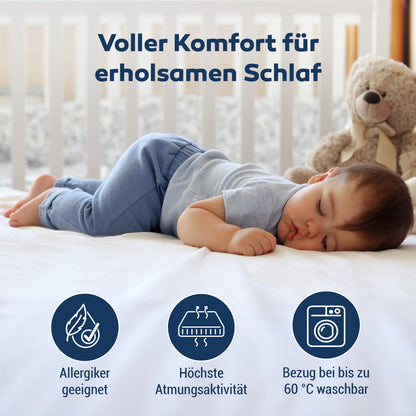 Betten-ABC Mini-Duo Wendematratze 60x120 cm für Babys & Kleinkinder