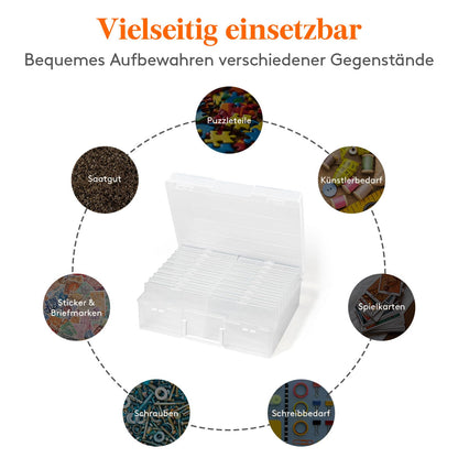 Lifewit Fotoaufbewahrungsbox mit 18 Fotoboxen für 10,1 x 15,2 cm Fotos