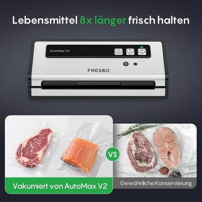 FRESKO Automax V2 Automatisches Vakuumiergerät 140W für Lebensmittel
