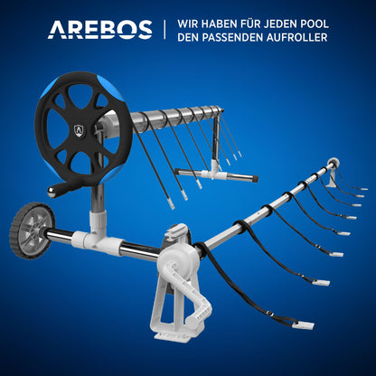 Arebos Poolaufroller AR-HE-PA16 für Solar- und Poolplanen