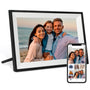 Humblestead Digitaler Bilderrahmen 10,1 Zoll WiFi Touchscreen Schwarz mit IPS-Display zur Wiedergabe von Fotos und Videos