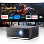 WANBO X5 PRO Smart Heimkino Videoprojektor 1080P. Rechteckiger, dunkler Projektor für 1080P-Filmwiedergabe im Heimkino.